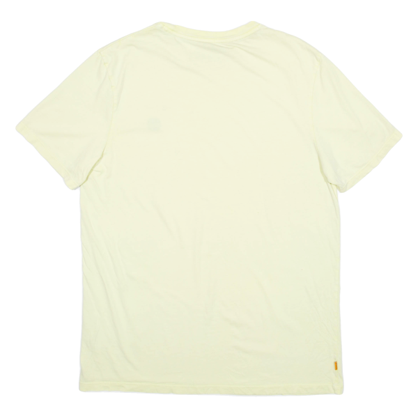 TIMBERLAND Mens T-Shirt Yellow L For Cheap