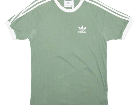 ADIDAS Mens T-Shirt Green S For Cheap