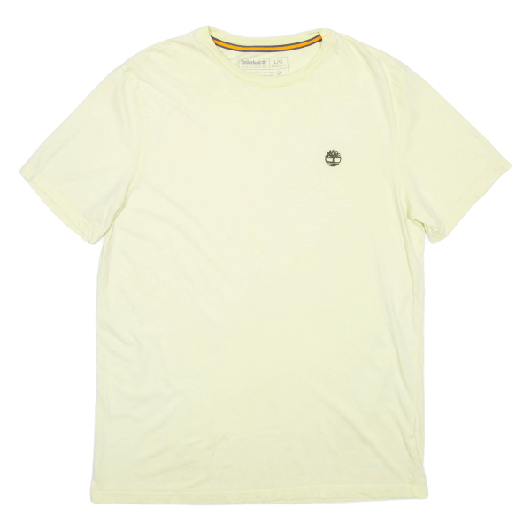 TIMBERLAND Mens T-Shirt Yellow L For Cheap