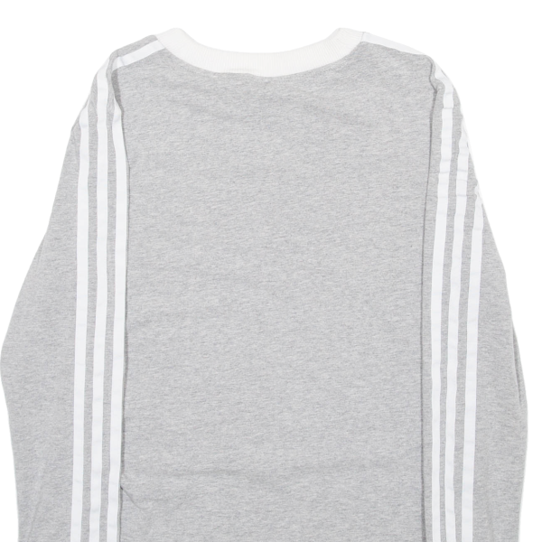 ADIDAS Womens T-Shirt Grey Long Sleeve UK 8 on Sale