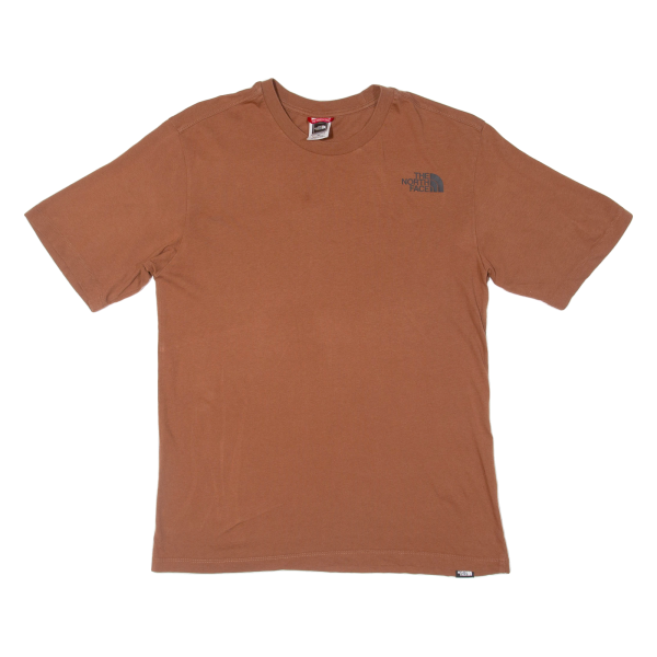 THE NORTH FACE Womens T-Shirt Brown S Fashion