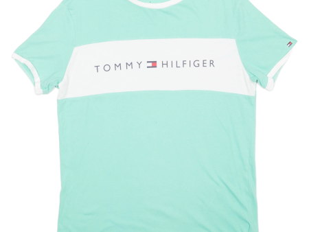 TOMMY HILFIGER Mens T-Shirt Blue S Sale