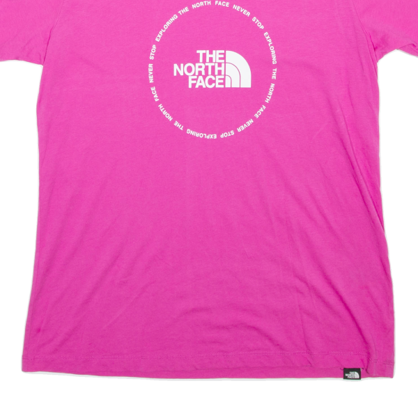 THE NORTH FACE Womens T-Shirt Pink M Sale