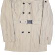 WELLENSTEYN Womens Pea Coat Beige Check M For Cheap