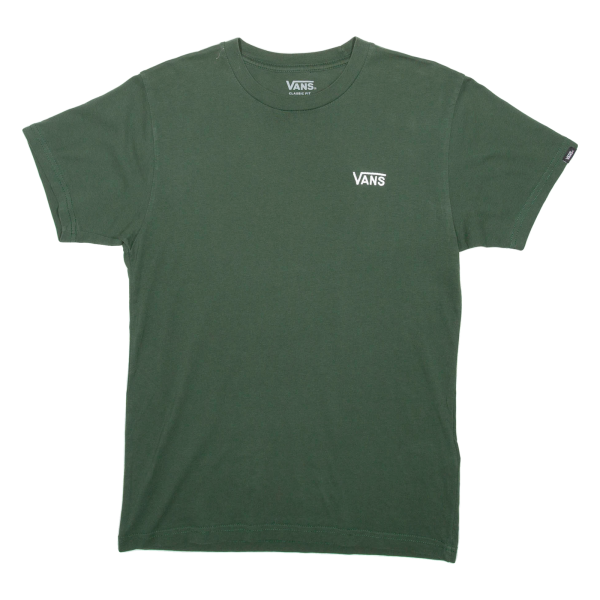 VANS Classic Fit Mens T-Shirt Green S Cheap