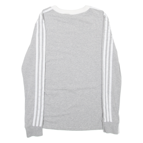 ADIDAS Womens T-Shirt Grey Long Sleeve UK 8 on Sale