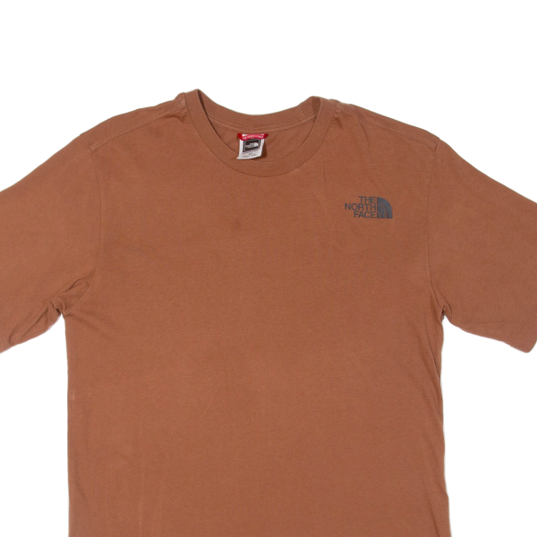 THE NORTH FACE Womens T-Shirt Brown S Fashion