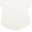 BURBERRY Womens Plain Shirt Cream S For Discount